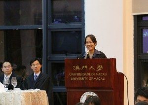 Dr. Trini Leung, Director General of Oxfam Hong Kong, talked about the importance of everyone's input in achieving global sustainable development goals. 香港樂施會總裁梁詠雩博士談到每個人的投入在實現全球可持續發展目標的重要性。